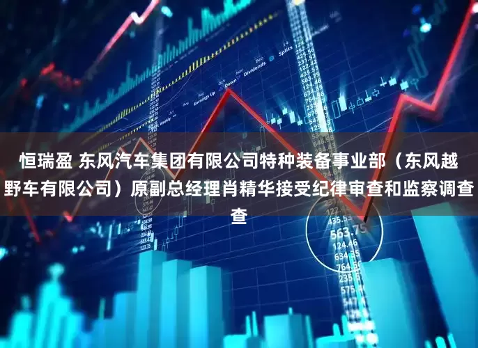 恒瑞盈 东风汽车集团有限公司特种装备事业部（东风越野车有限公司）原副总经理肖精华接受纪律审查和监察调查